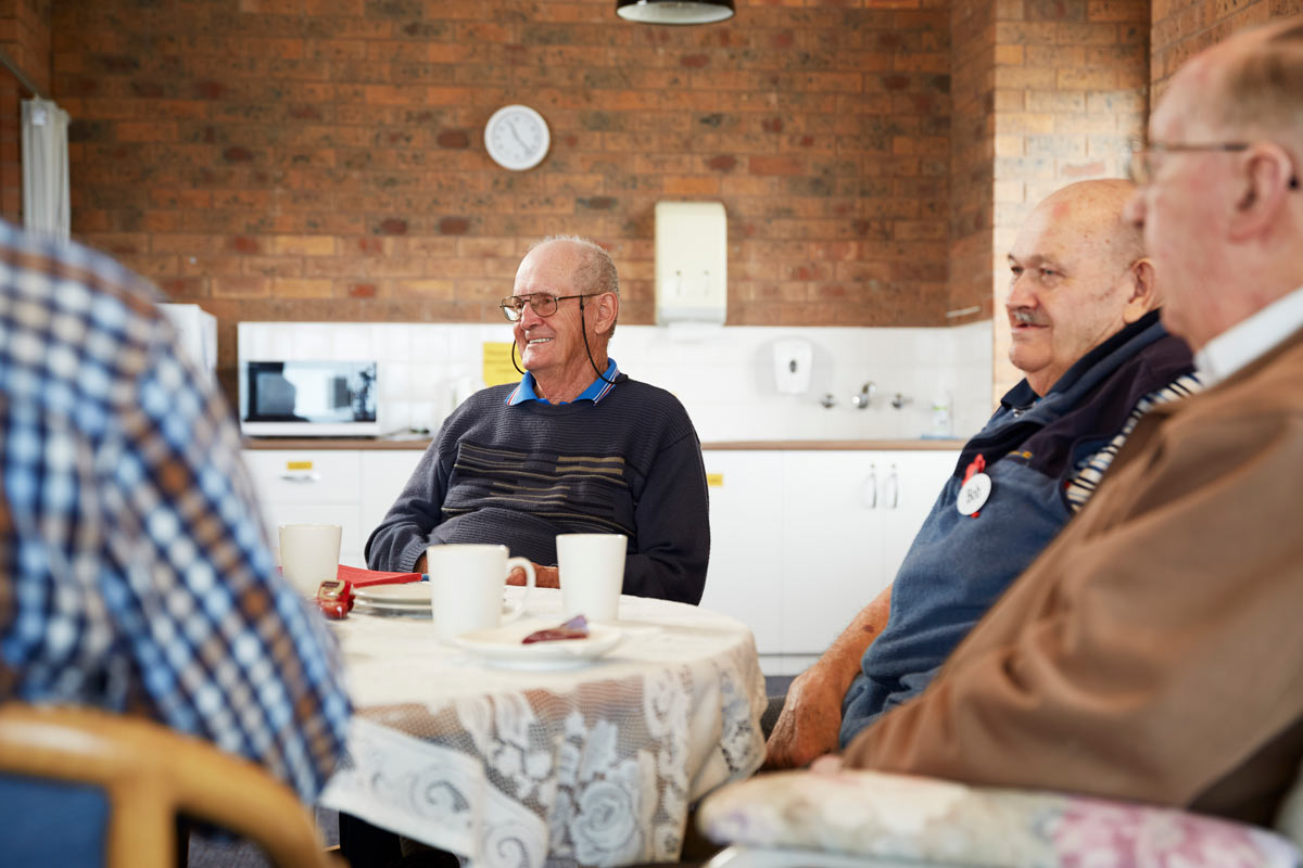 Ocean Star Residents sitting having tea