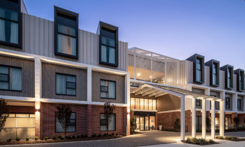 Front entrance Sr Mary Glowrey residential aged care courtesy T&Z