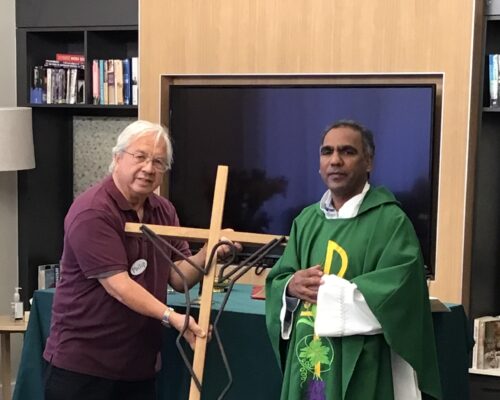 Pastoral Care Practitioner Philip Carrier assisted Fr Arulraj from St Mary’s Guildford with a special Mass.