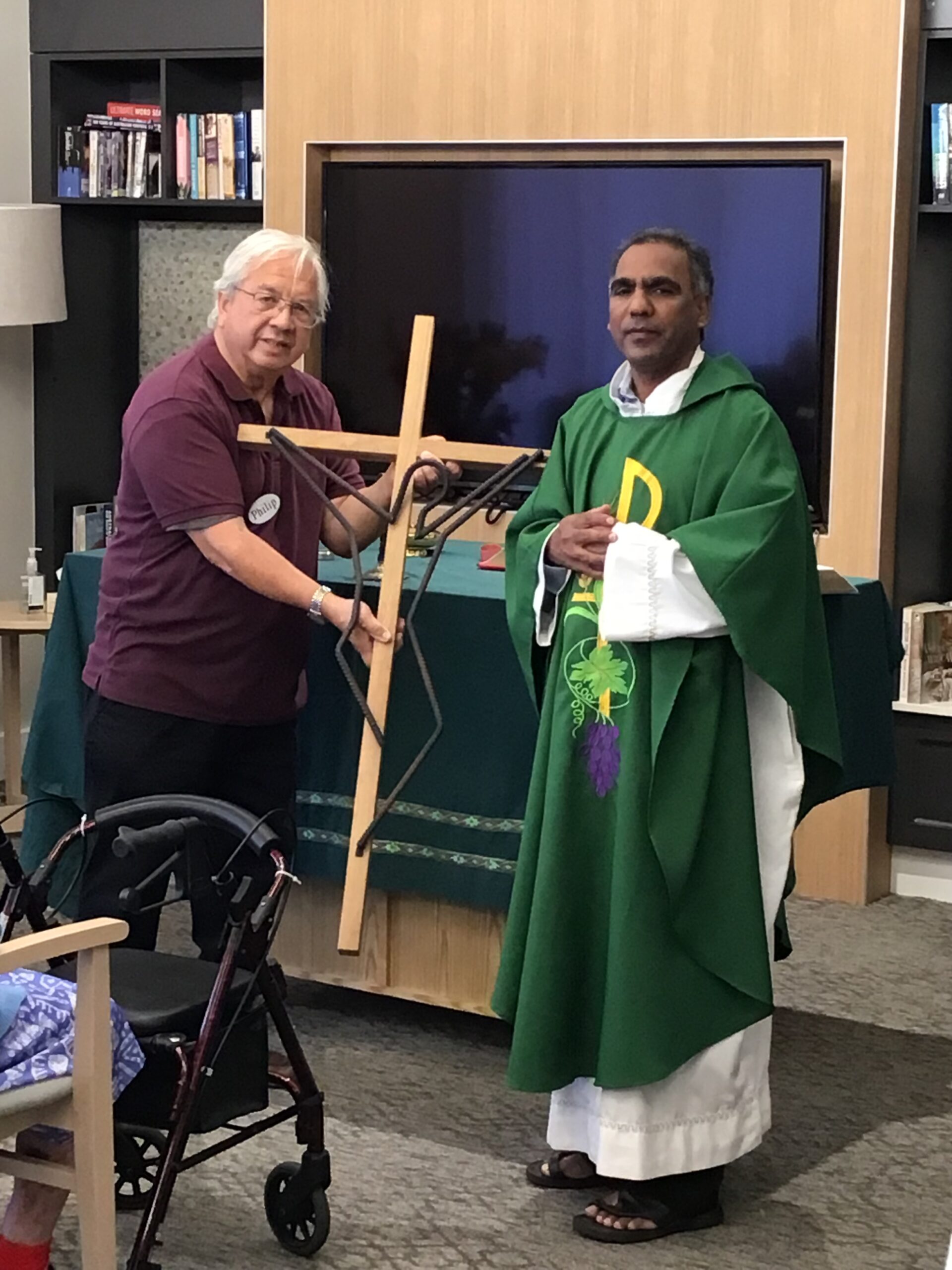 Pastoral Care Practitioner Philip Carrier assisted Fr Arulraj from St Mary’s Guildford with a special Mass.