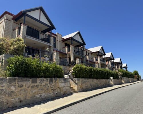 Street-facing view of an independent living retirement village in Beaconsfield WA